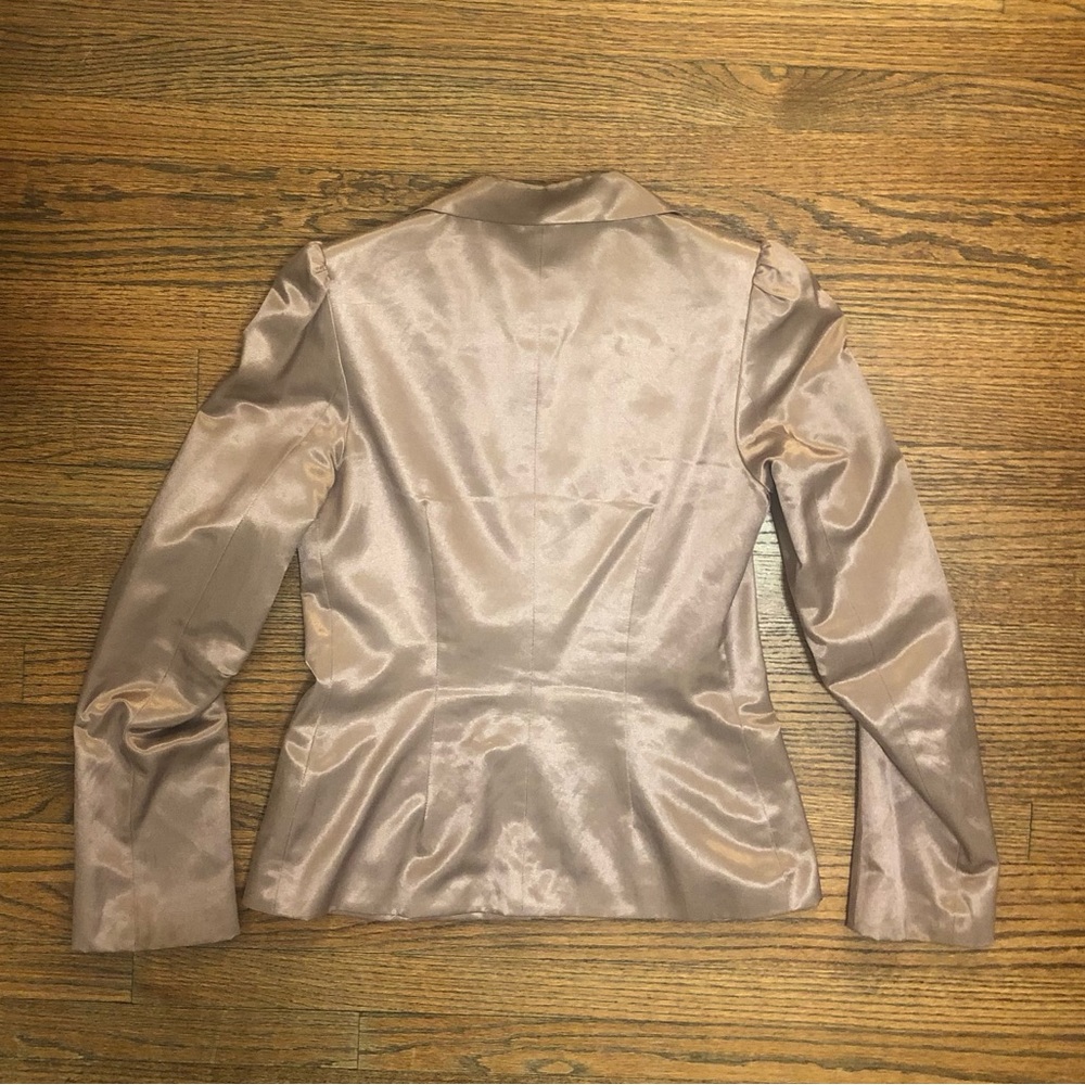 Mason puff sleeve blazer with pockets. Maybe/pink color. Size 8